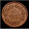 Image 3 : 1863 Our Navy Civil War Token 1c Grades Choice AU/BU Slider