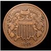 Image 2 : 1865 Two Cent Piece 2c Grades vf++