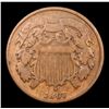 Image 2 : 1867 Two Cent Piece 2c Grades vf++