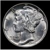 Image 2 : 1944-p Mercury Dime 10c Grades GEM++ Unc