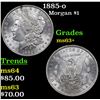 Image 1 : 1885-o Morgan Dollar $1 Grades Select+ Unc