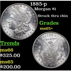 1885-p Morgan Dollar $1 Grades GEM+ Unc