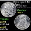Image 1 : 1923-s vam 15 R6 Peace Dollar $1 Grades Select+ Unc