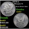 Image 1 : 1879-o Morgan Dollar $1 Grades Select Unc