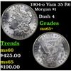 Image 1 : 1904-o Vam 35 R6 Morgan Dollar $1 Grades GEM+ Unc