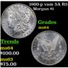 Image 1 : 1900-p vam 5A R5 Morgan Dollar $1 Grades Choice Unc
