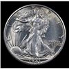 Image 2 : 1941-s Walking Liberty Half Dollar 50c Grades Choice+ Unc