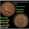 Image 1 : 1864 Princess Head Liberty Civil War Token 1c Grades Select Unc BN