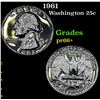 Image 1 : Proof 1961 Washington Quarter 25c Grades GEM++ Proof