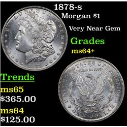 1878-s Morgan Dollar $1 Grades Choice+ Unc