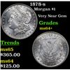 Image 1 : 1878-s Morgan Dollar $1 Grades Choice+ Unc
