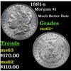 Image 1 : 1891-s Morgan Dollar $1 Grades Select Unc