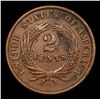 Image 3 : 1864 Two Cent Piece 2c Grades AU Details