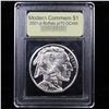 Image 2 : Proof ***Auction Highlight*** 2001-P Buffalo Modern Commem Dollar $1 Graded GEM++ Proof Deep Cameo B