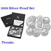 Image 1 : 2019 United States Mint Limited Edition Silver Proof Set 8 coins