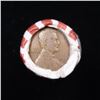 Image 2 : Mixed small cents 1c orig shotgun roll, 1917-d Wheat Cent, 1858 Indian Cent other end, N.F. String &
