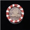 Image 3 : Mixed small cents 1c orig shotgun roll, 1917-d Wheat Cent, 1858 Indian Cent other end, N.F. String &