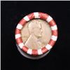Image 2 : Mixed small cents 1c orig shotgun roll, 1925-d Wheat Cent, 1898 Indian Cent other end, N.F. String &