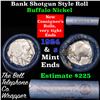 Image 1 : Buffalo Nickel Shotgun Roll in Old Bank Style 'Bell Telephone'  Wrapper 1924 & s Mint Ends