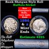 Image 1 : Buffalo Nickel Shotgun Roll in Old Bank Style 'Bell Telephone'  Wrapper 1924 & s Mint Ends