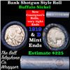Image 1 : Buffalo Nickel Shotgun Roll in Old Bank Style 'Bell Telephone'  Wrapper 1919 & d Mint Ends