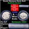 Image 1 : Buffalo Nickel Shotgun Roll in Old Bank Style 'Bell Telephone'  Wrapper 1924 & s Mint Ends