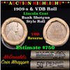 Image 1 : Lincoln Wheat cent 1c orig roll, 1909-s end, VDB other end