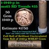 Image 1 : ***Auction Highlight*** Uncirculated 1c orig shotgun roll, 1949-p  In Old Brinks wrapper  (fc)