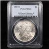 Image 8 : 5 Unc Morgan $1 Graded By PCGS Mixed Dates From The McClaren Collection