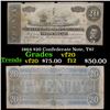 Image 1 : 1864 $20 Confederate Note, T67 Grades vf, very fine