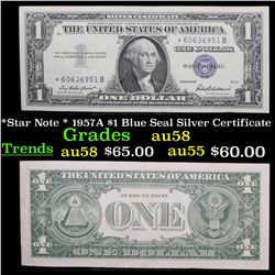 *Star Note * 1957A $1 Blue Seal Silver Certificate Grades Choice AU/BU Slider