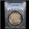 Image 2 : ***Auction Highlight*** PCGS 1884-p Rainbow Toned Morgan Dollar $1 Graded ms64 By PCGS (fc)