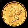 Image 2 : ***Auction Highlight*** 1853 Gold Dollar $1 Graded Select+ Unc By USCG (fc)
