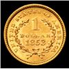 Image 3 : ***Auction Highlight*** 1853 Gold Dollar $1 Graded Select+ Unc By USCG (fc)