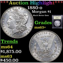 ***Auction Highlight*** 1880-o Morgan Dollar $1 Graded Select+ Unc By USCG (fc)