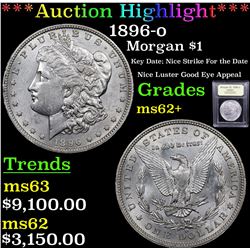 ***Auction Highlight*** 1896-o Morgan Dollar $1 Graded Select Unc By USCG (fc)