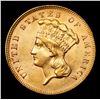 Image 2 : ***Auction Highlight*** 1878 Three Dollar Gold 3 Graded Choice AU/BU Slider+ By USCG (fc)