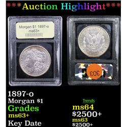 ***Auction Highlight*** 1897-o Morgan Dollar $1 Graded Select+ Unc By USCG (fc)