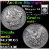 Image 1 : ***Auction Highlight*** 1896-s Morgan Dollar $1 Graded Select Unc By USCG (fc)