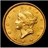 Image 2 : ***Auction Highlight*** 1851-c Charlotte Gold Dollar $1 Graded Select Unc By USCG (fc)