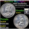 Image 1 : ***Auction Highlight*** 1893 Isabella Isabella Quarter 25c Graded Select+ Unc By USCG (fc)