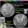 Image 1 : ***Auction Highlight*** 1894-s Vam 1A 'Worm Eye' I4 R5 Morgan $1 Graded Select Unc By USCG (fc)