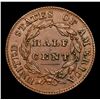 Image 3 : ***Auction Highlight*** 1832 Cohen-1 R3 Classic Head half cent 1/2c Graded Select Unc BN By USCG (fc