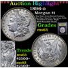 Image 1 : ***Auction Highlight*** 1896-o Morgan Dollar $1 Graded Select Unc By USCG (fc)