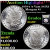 Image 1 : ***Auction Highlight*** 1879-s /s Vam 54 R5 Morgan Dollar $1 Graded GEM++ Unc By USCG (fc)