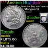 Image 1 : ***Auction Highlight*** 1882-o/s Top 100 Vam 4 Morgan Dollar $1 Graded Select Unc By USCG (fc)