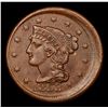 Image 2 : ***Auction Highlight*** 1853 Mint Error Braided Hair Large Cent 1c Graded Select AU By USCG (fc)