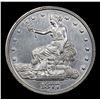 Image 2 : ***Auction Highlight*** 1877-p Trade Dollar $1 Graded Select+ Unc By USCG (fc)