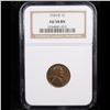 Image 2 : NGC 1924-d Lincoln Cent 1c Graded au58 By NGC