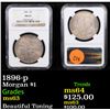 Image 1 : NGC 1896-p Morgan Dollar $1 Graded ms63 By NGC